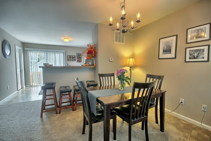 9 Dining Room view into the Kitchen - 614 Rent Me | Apartments for Rent